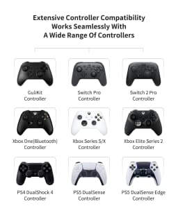 Gulikit NS36 Goku 2 Wireless Controller Adapter Receiver for Windows Switch 1/2 PS4 Android Xbox Series S/X,Xbox One Platform