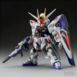 Mgsd Zgmf-X10a Q-Version Assembly Model Kit Action Figures Plastic Toy Model Exquisite Desktop Decorations Collectiond Boy Gift
