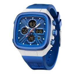 SANDA Fashion Men Watches Square Sport Watches Digital Dual Time Watches 50m Waterproof Electronic Men's Wrist Watches