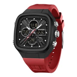 SANDA Fashion Men Watches Square Sport Watches Digital Dual Time Watches 50m Waterproof Electronic Men's Wrist Watches
