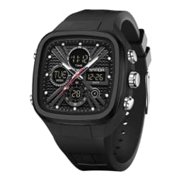 SANDA Fashion Men Watches Square Sport Watches Digital Dual Time Watches 50m Waterproof Electronic Men's Wrist Watches