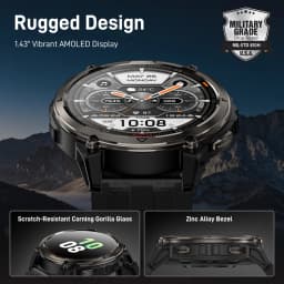 2026 New KOSPET ORB 2 Smartwatch Men AMOLED 1.43" Dual Band GPS 6 GNSS Military Watch 450mAh Battery IP69 Waterproof Flashlight