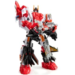 HZX 6 en 1 Devastator Haizhixing juguetes de transformación figura de acción de Anime KO G1 Robot avión vehículo de ingeniería m