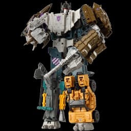 HZX 6 en 1 Devastator Haizhixing juguetes de transformación figura de acción de Anime KO G1 Robot avión vehículo de ingeniería m
