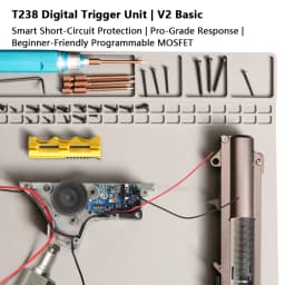 T238 Electronic Trigger V2 1.9 Basic With Binary Overheat Protection Active Braking for AIRSOFT Gel Ball V2 Gearbox