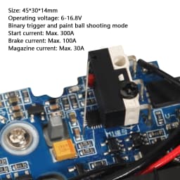 T238 Electronic Trigger V2 1.9 Basic With Binary Overheat Protection Active Braking for AIRSOFT Gel Ball V2 Gearbox