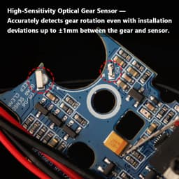 T238 Electronic Trigger V2 1.9 Basic With Binary Overheat Protection Active Braking for AIRSOFT Gel Ball V2 Gearbox
