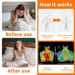 Grounding Bed Sheet 132/203/230CM Grounding Mat 10% Silver Fiber & 90% Organic Cotton Earth Energy Mat for Healthy Sleep Therapy