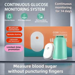 Upgraded CGM System Blood Glucose Meter Sensor 24-Hour Diabetes Monitoring Bluetooth Connection Free Blood Glucose Meter Sensor