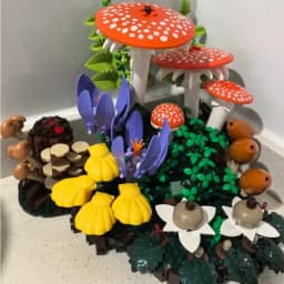 2026 New 806pcs Forest Mushroom Botanical Set Puzzle Model Home Decoration Building Block Toys For Birthday Ornament Gifts