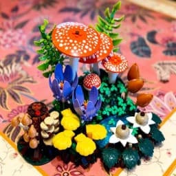 2026 New 806pcs Forest Mushroom Botanical Set Puzzle Model Home Decoration Building Block Toys For Birthday Ornament Gifts
