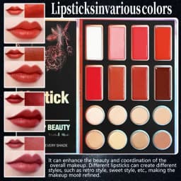 All-in-One Professional Makeup Kit Eyeshadow Palette with Highlighter Contour Powder Matte Shimmer Cosmetic Set for Daily Makeup