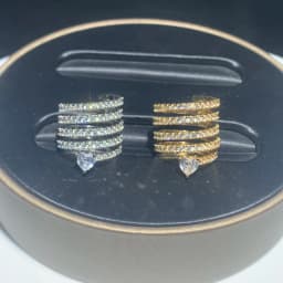 Micro Paved 5A CZ Multi Wrap Spring Spiral Open Adjusted Women Pinky Finger Ring Fashion Jewelry