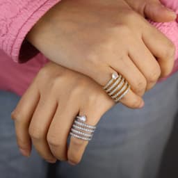 Micro Paved 5A CZ Multi Wrap Spring Spiral Open Adjusted Women Pinky Finger Ring Fashion Jewelry