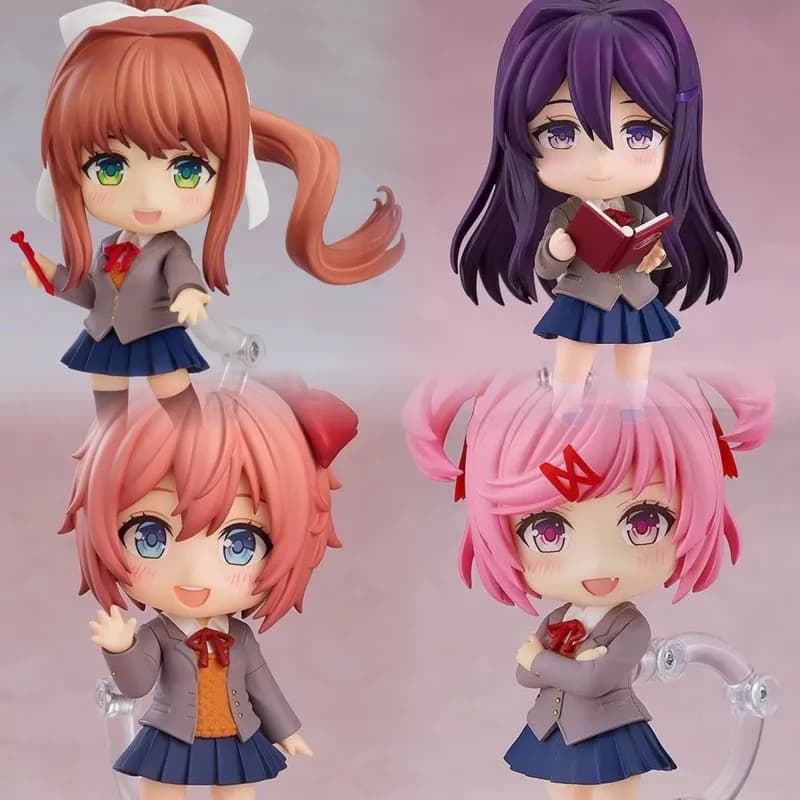 Doki Doki Literature Club! #2077 #2283 #1817 #2250 Anime Figurine With Swap Faces Desktop Decoration Collectible Ornament Gift