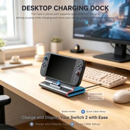 Switch 2 Docking Station HDMI TV Converter 4K 60Hz Fast Charging USB Hub Adapter Dock Gaming Accessories