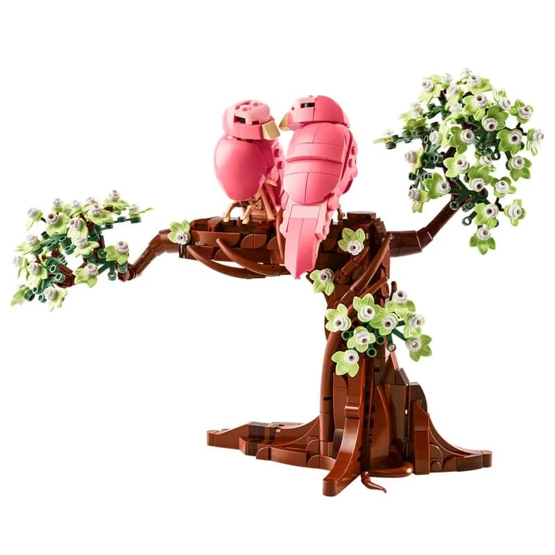 2026 new creative series 21365 Lovebirds boys and girls children's puzzle building blocks toys Valentine's Day gifts