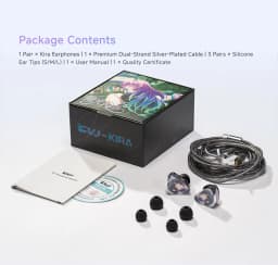 CVJ KIRA HiFi IEM In-Ear Earphones Wired Detachable Cable 3.5mm Type-C 4.4mm Balanced Earbuds For Music Gaming Anime Design