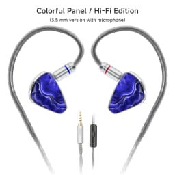 CVJ KIRA HiFi IEM In-Ear Earphones Wired Detachable Cable 3.5mm Type-C 4.4mm Balanced Earbuds For Music Gaming Anime Design