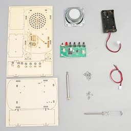 Build a Radio Kit Wood Radio Electronic Learning Set Interactive Building Toys Scientific Training Experimental Kits For Kids