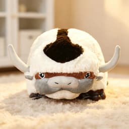 45cm Cattle Plushie Cartoon Animation Character Accessorie Throw Pillow Soft Appa Cattle Plush Toys Decorative Item Gifts Friend