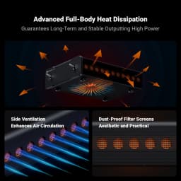 Fosi Audio V3 Mono 240W Sound Amplifier TPA3255 PFFB Technology Mini Audio Amp For Subwoofer Speaker