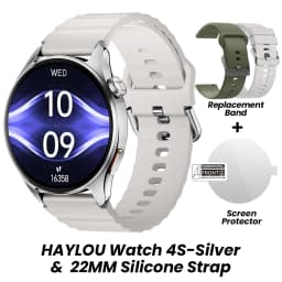 HF012 HAYLOU Watch 4S GPS Smart Watch 1.43” HD AMOLED Display 5 Satellite Positioning 120+ Workout Modes Sport Smartwatch