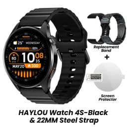 HF012 HAYLOU Watch 4S GPS Smart Watch 1.43” HD AMOLED Display 5 Satellite Positioning 120+ Workout Modes Sport Smartwatch