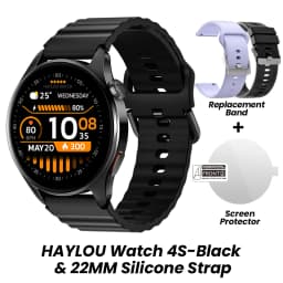 HF012 HAYLOU Watch 4S GPS Smart Watch 1.43” HD AMOLED Display 5 Satellite Positioning 120+ Workout Modes Sport Smartwatch