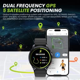 HF012 HAYLOU Watch 4S GPS Smart Watch 1.43” HD AMOLED Display 5 Satellite Positioning 120+ Workout Modes Sport Smartwatch