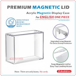 Acrylic Magnetic Display Case For ENGLISH One Piece(COMPATIBLE WITH: OP-4, OP-5, OP-6, OP-7, OP-8... EB-1...)