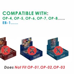 Acrylic Magnetic Display Case For ENGLISH One Piece(COMPATIBLE WITH: OP-4, OP-5, OP-6, OP-7, OP-8... EB-1...)