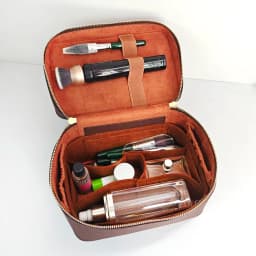 Custom Name Cosmetic Bag For Women Large Capacity Toiletry Kit Case Bag Travel Portable Handheld Leather Makeup Organizer Box