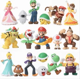 Plumber Bros Figures Set Anime Video Game Character Action Figure PVC Toy Dolls Birthday Gift Collection
