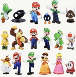 Plumber Bros Figures Set Anime Video Game Character Action Figure PVC Toy Dolls Birthday Gift Collection