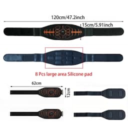 Smart Abdominal Toning Belt Abs Trainer Muscle Toner For Body Arm Training Workout Home Gym Fitness Massage