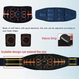 Smart Abdominal Toning Belt Abs Trainer Muscle Toner For Body Arm Training Workout Home Gym Fitness Massage