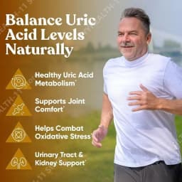Uric Acid Purge Capsules Supports Uric Acid Balance &Joint Comfort with Celery Seed Tart Cherry Parsley Extract Vegetarian60Caps