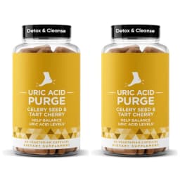 Uric Acid Purge Capsules Supports Uric Acid Balance &Joint Comfort with Celery Seed Tart Cherry Parsley Extract Vegetarian60Caps