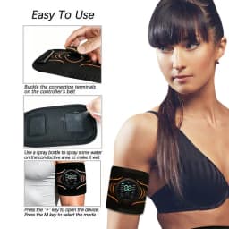 Smart Muscle Stimulator Arm Trainer Muscle Toner Arm Shaping Slimming Massager Home Gym Fitness Equiment USB Recharge