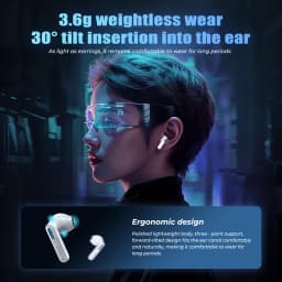 2026 Language Translator Earbuds HTC NE49 TWS Low Latency Gaming Earphones Bluetooth HiFi Stereo Sound HD Call With Mic