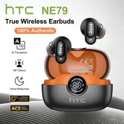 HTC NE79 TWS Bluetooth 6.0 Earphones AI Translator In-Ear HiFi Sound Headset for Sports Headset with Clear Call Mic