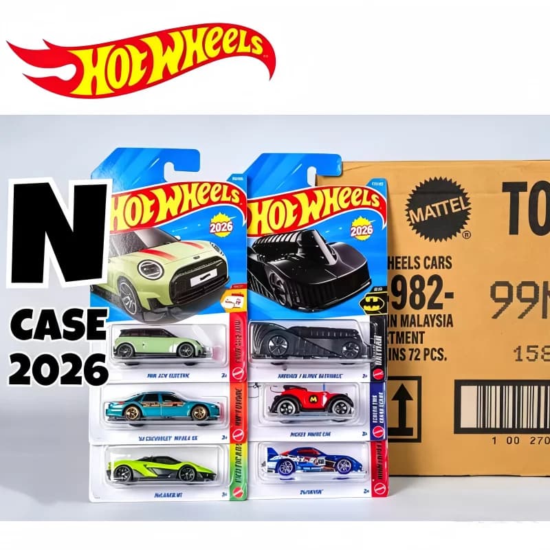 2026 Original Hot Wheels 2026-N Series Ninja Turtles Party Wagon McLaren W1 Ram 1500 1:64 Diecast Cars Collector's Birthday Gift
