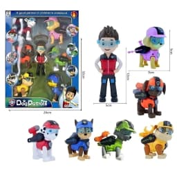 Paw Patrol Pull Back Cars Cartoon Vehicle Chase Skye Marshall Rubble Playset Action Figure Collection Model Toys Birthday Gift