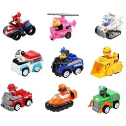 Paw Patrol Pull Back Cars Cartoon Vehicle Chase Skye Marshall Rubble Playset Action Figure Collection Model Toys Birthday Gift