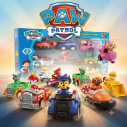 Paw Patrol Pull Back Cars Cartoon Vehicle Chase Skye Marshall Rubble Playset Action Figure Collection Model Toys Birthday Gift