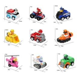 Paw Patrol Pull Back Cars Cartoon Vehicle Chase Skye Marshall Rubble Playset Action Figure Collection Model Toys Birthday Gift