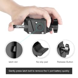 FOMITO V-Lock Battery Plate Quick Release V-Mount Battery Mounting Plate Adapter for Sony DSLR BP Battery Camera Mount