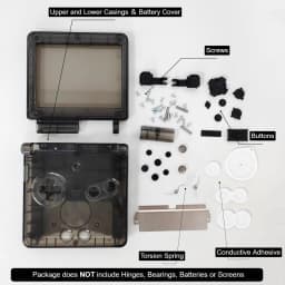 Full Housing Shell Case Cover Replacement for Nintendo GBA SP Gameboy Advance SP, Solid Color DIY Accessories for GBA SP