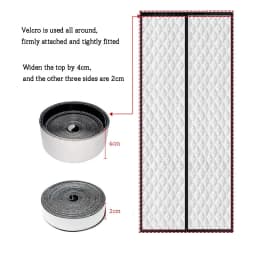 Magnetic winter thick door curtain - easy to install - No Drilling- Keep Cold Out & Warm In-Windproof partition curtain
